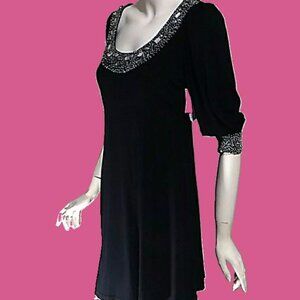 NEW -S-NWT- Bust 34"-Joyousandfree- Black Dress